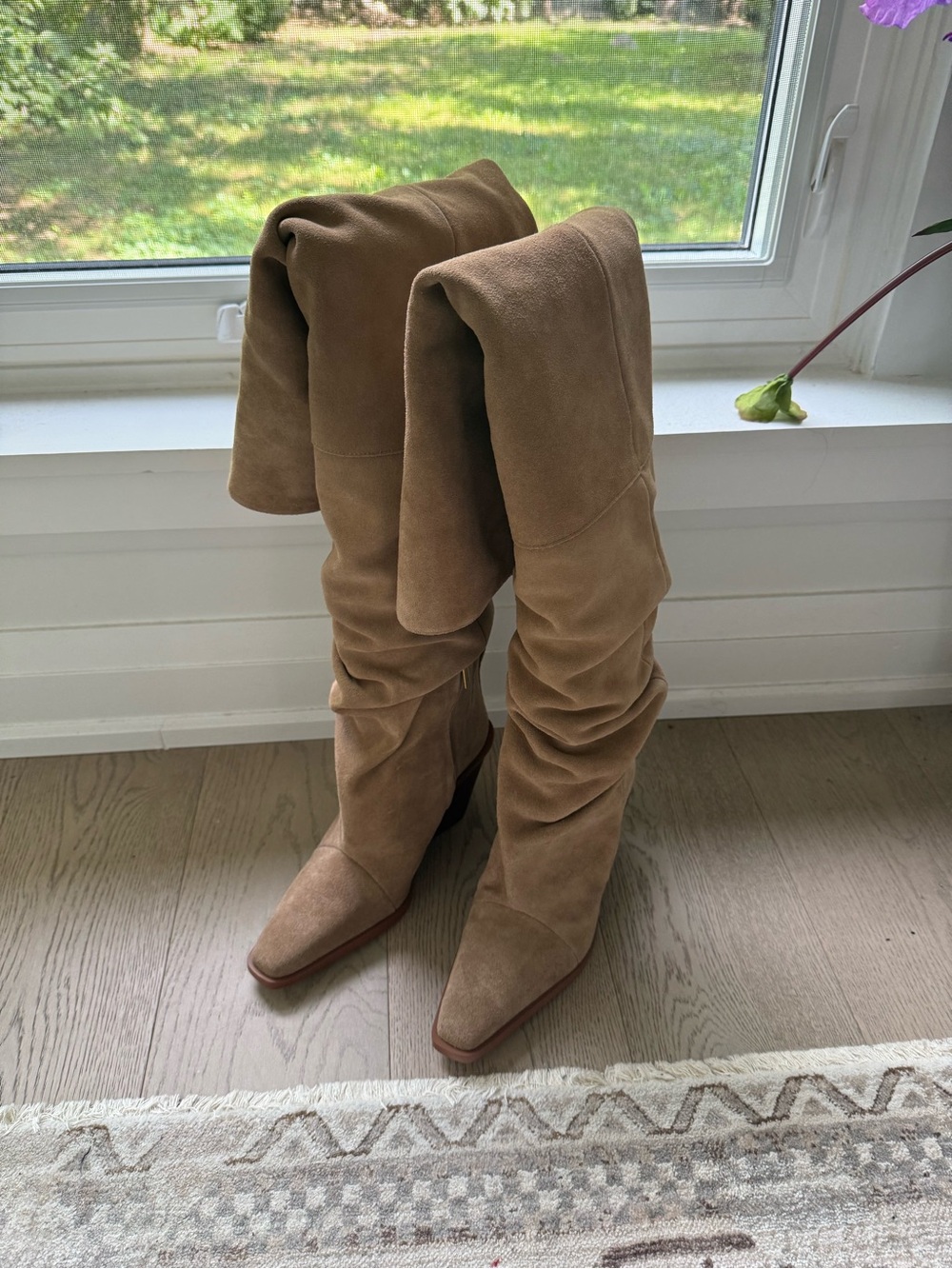 NWOT Michael Kors Tan Suede Over-the-Knee Boots